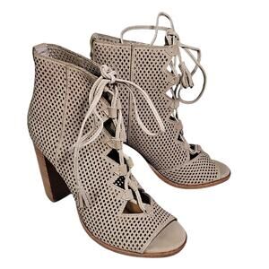 Frye Gabby Chilly Lace Up Leather Ankle Booties Womens Size 6 NEW